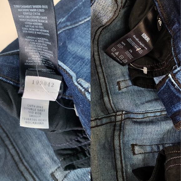 NWOT Koral Skinny Jeans/Denim in Blue Size:26 - Picture 6 of 8